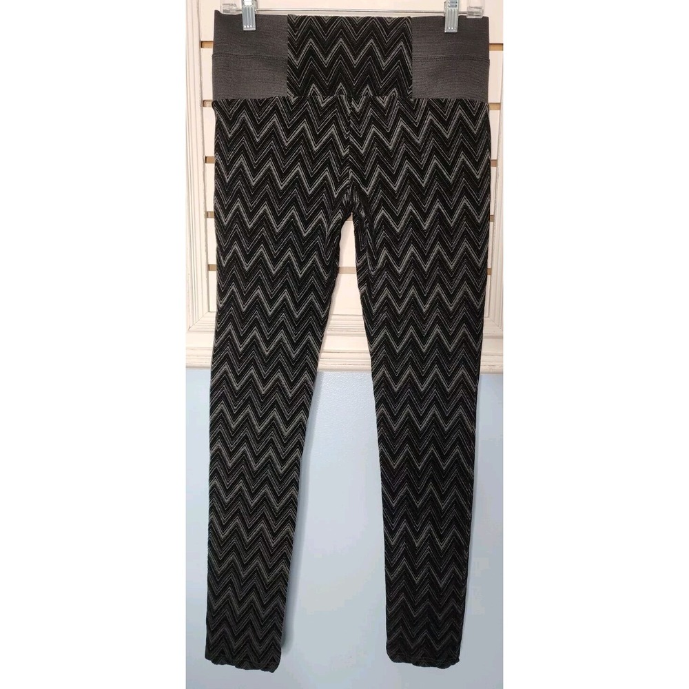 Boom Boom Flocking Jean Leggings Junior Size Medium Chevron DR1620 EXC - Picture 3 of 9